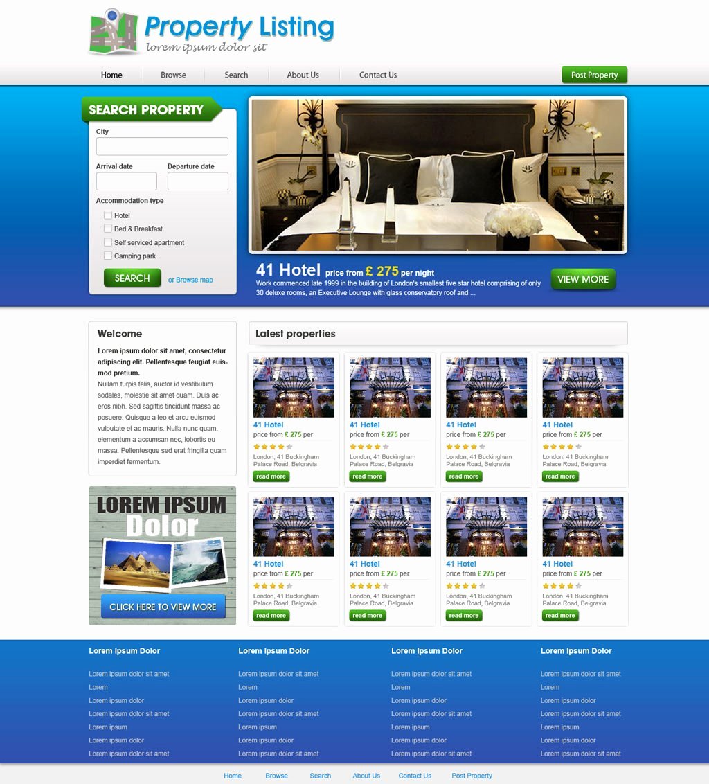 Real Estate Website Templates Beautiful Real Estate Website Template