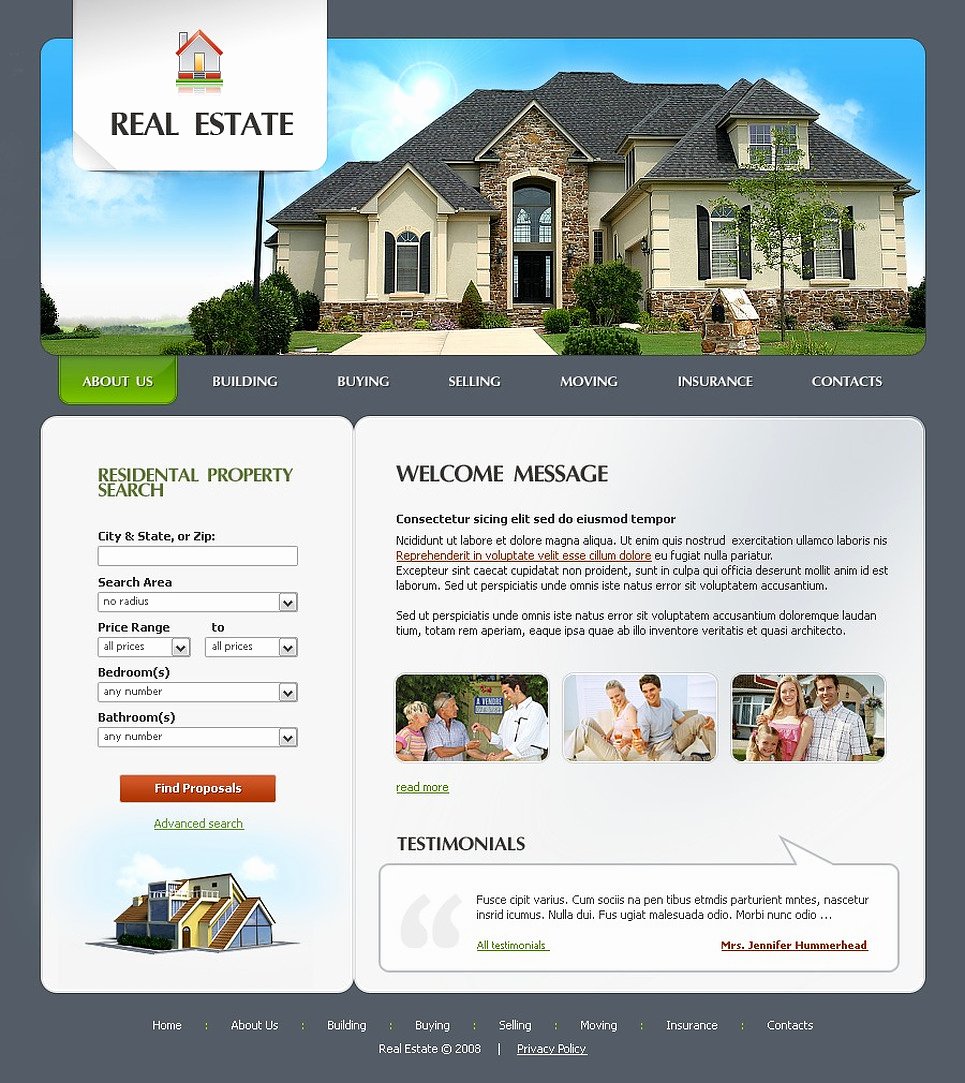 40 Real Estate Website Templates Desalas Template