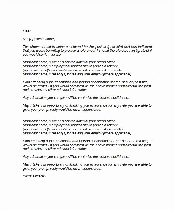 Reference Letter for A Job Best Of 19 Professional Reference Letter Template Free Sample