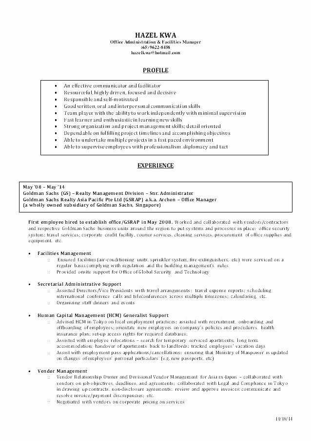 Regional Sales Manager Job Description Beautiful Facility Manager Job Description Resume