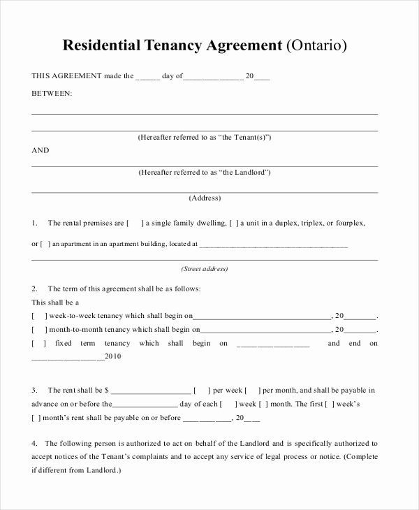 Residential Rental Agreement form Inspirational Sample House Lease Agreement form 8 Free Documents In Pdf