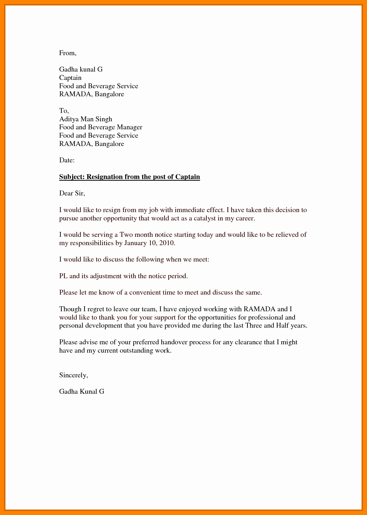Resignation Letter Effective Immediately New 7 Effective Immediately Resignation Letter