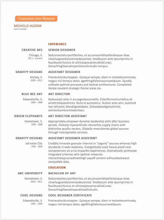 Resume Templates Free Word Awesome 20 Free Resume Word Templates to Impress Your Employer