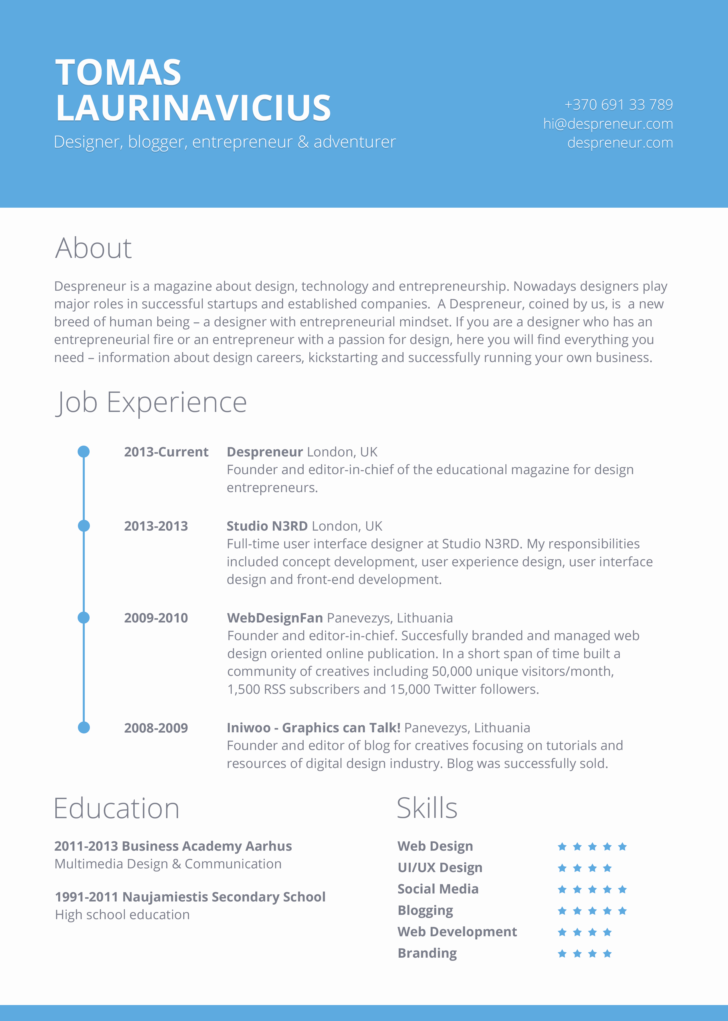 Resume with Picture Template Elegant 40 Resume Template Designs