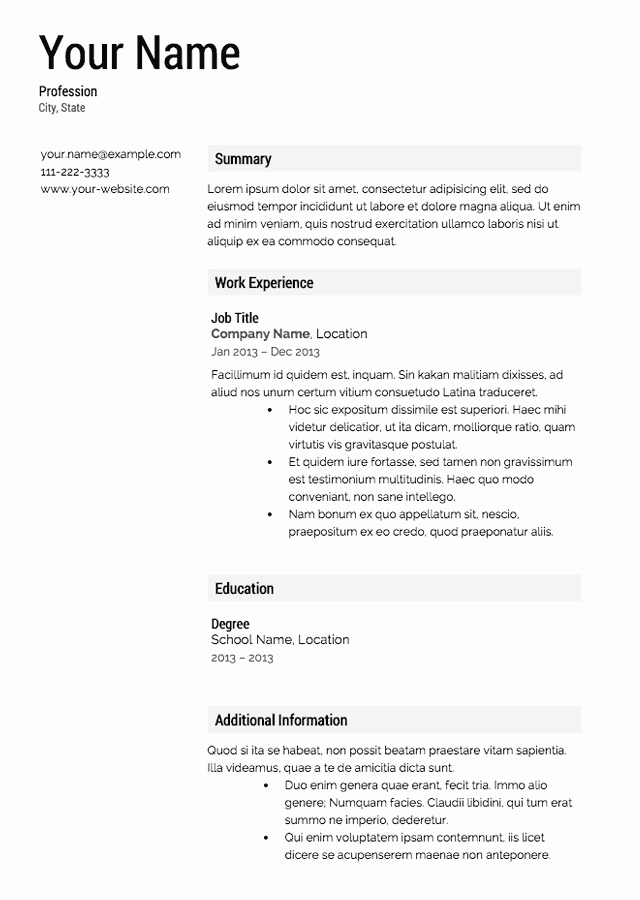 Resume with Picture Template New Free Resume Templates
