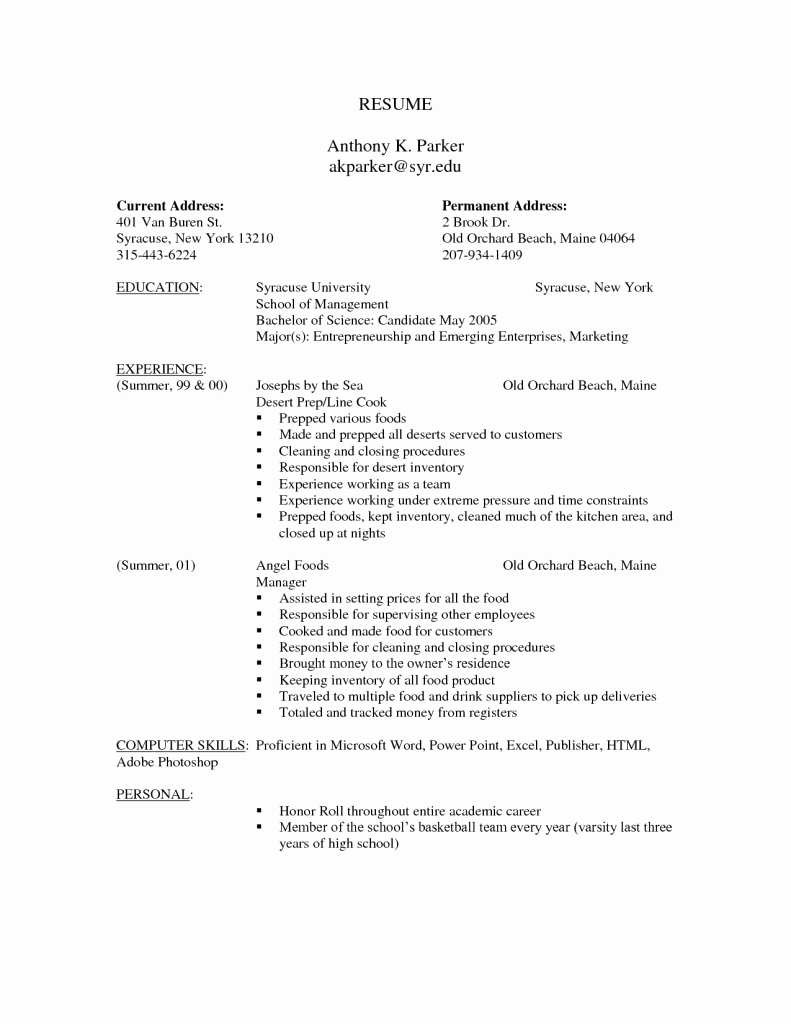 Resume with Picture Template Unique Free Resume Templates Professional Cv format