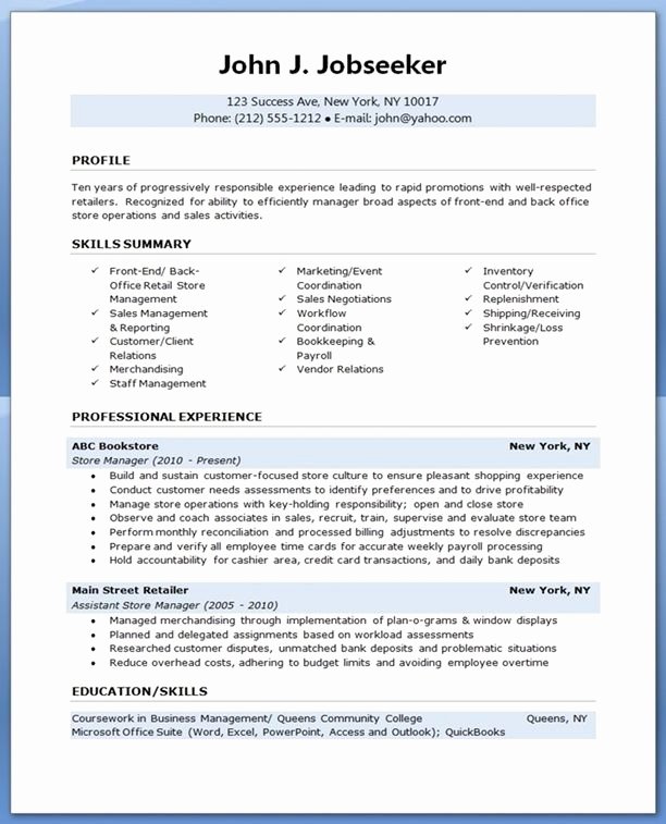 Retail Store Manager Resume Awesome 44 Best Images About Resume Tips Ideas On Pinterest