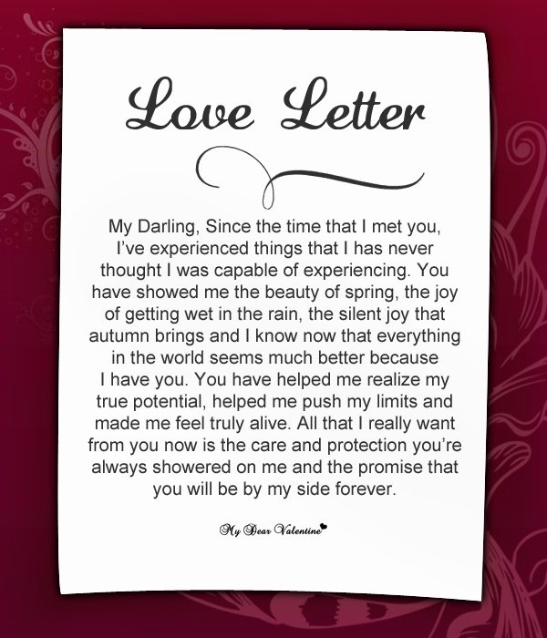 Romantic Letters for Her Elegant 20 Romantic Love Letters for Her
