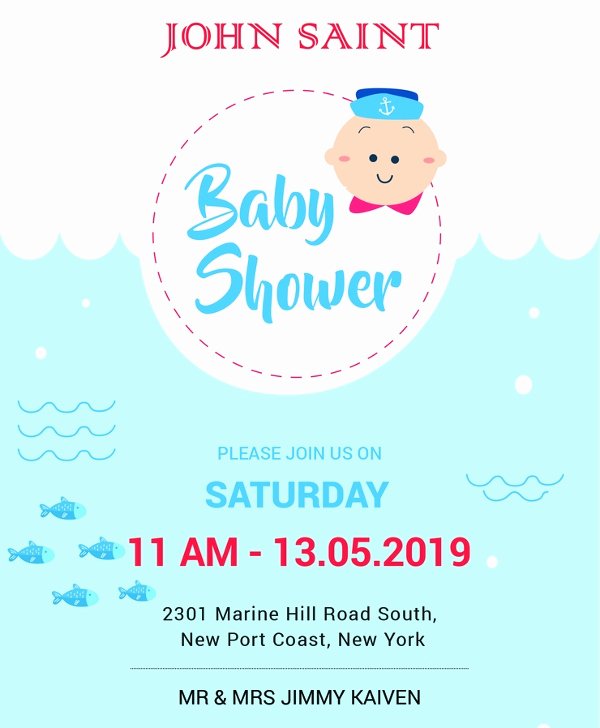 Sample Baby Shower Invitations Unique Baby Shower Invitation Template 29 Free Psd Vector Eps