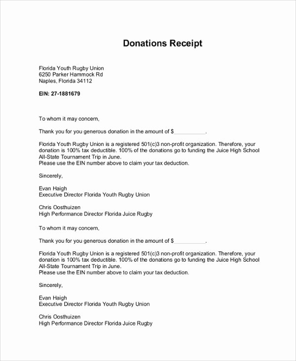 Sample Donation Request Letter Fresh 501c3 Tax Deductible Donation Letter Template