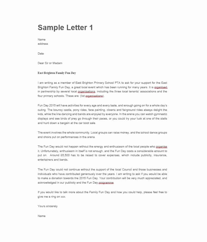 Sample Donation Request Letter New 43 Free Donation Request Letters &amp; forms Template Lab