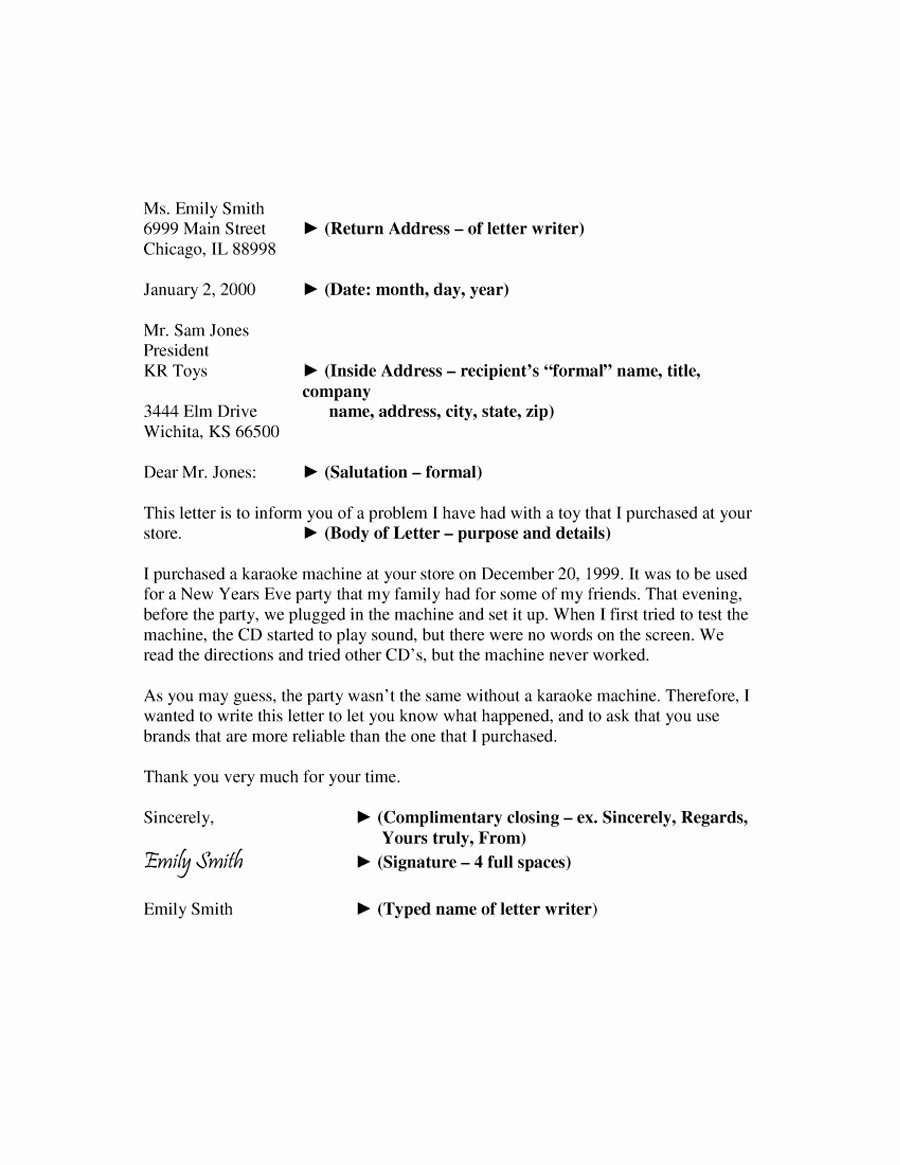 Sample Of Bussiness Letters Best Of 35 formal Business Letter format Templates &amp; Examples