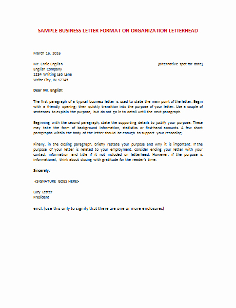 Sample Of Bussiness Letters Best Of 60 Business Letter Samples &amp; Templates to format A