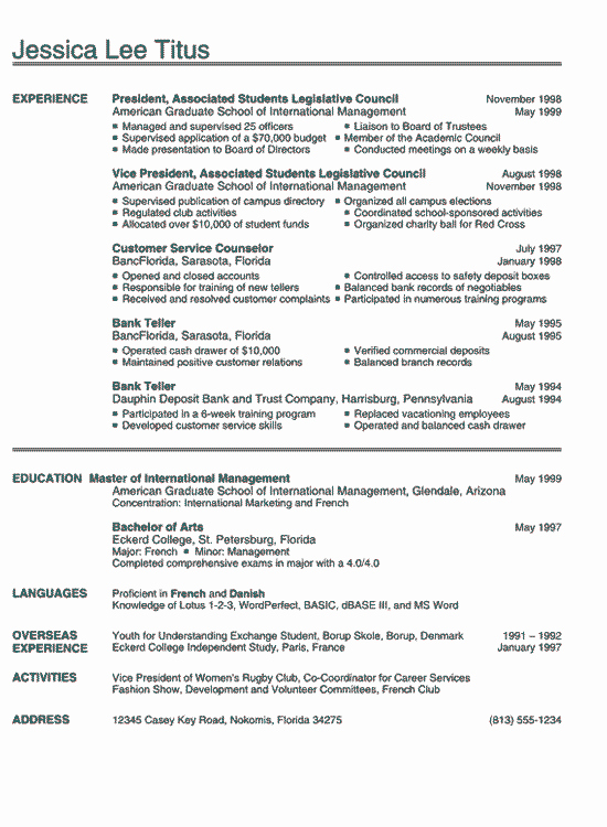 Sample Resume College Student Beautiful College Resume Example Sample Business and Marketing