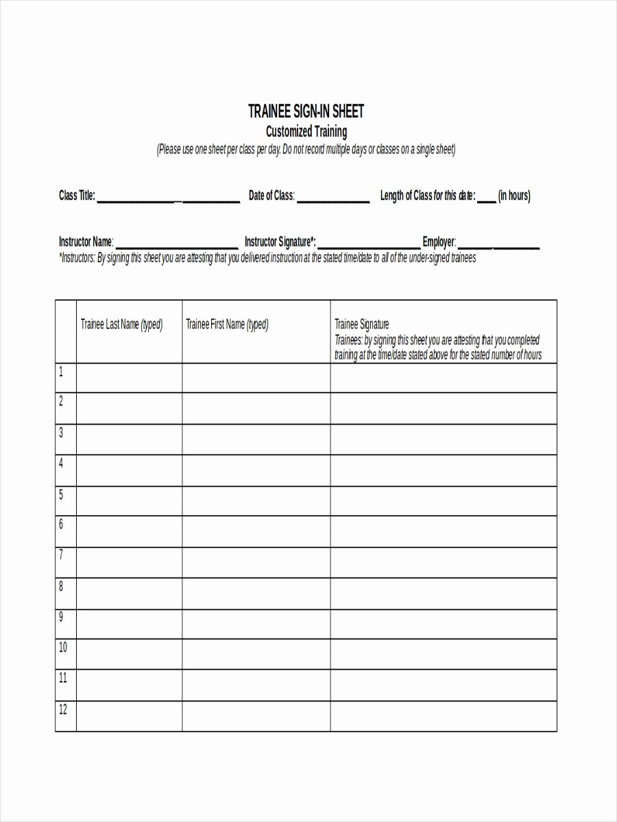 Sample Sign In Sheet New Free 17 Sign In Sheet Examples &amp; Samples In Pdf