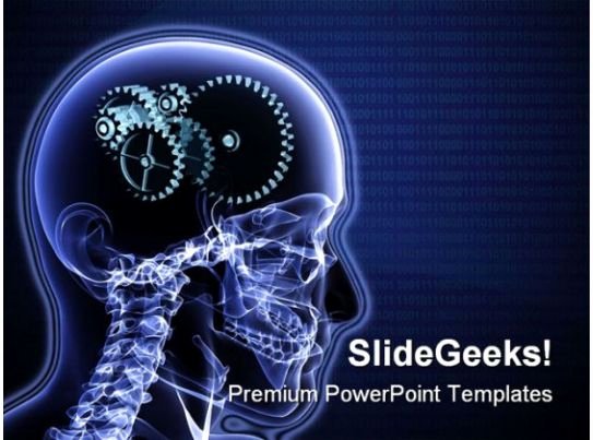 Science Power Point Template Beautiful Brain Gears Science Powerpoint Template 0610