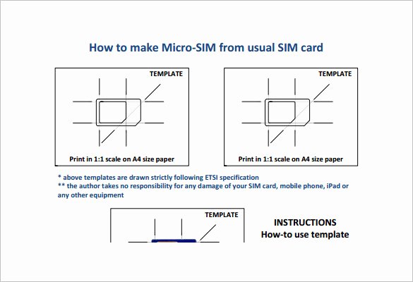 Sim Card Cutting Template New 6 Micro Sim Card Templates Psd Eps