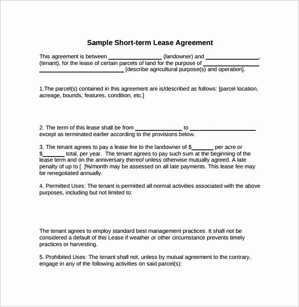 Simple Lease Agreement Pdf New Simple Lease Agreement 7 Download Free Documents In Pdf