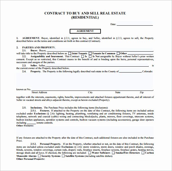 Simple Real Estate Contract Unique 14 Real Estate Contract Templates Word Pages Docs