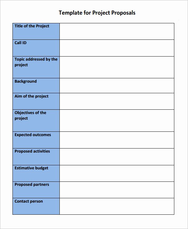 Simple Request for Proposal Example Best Of Free 22 Sample Project Proposal Templates In Google Docs