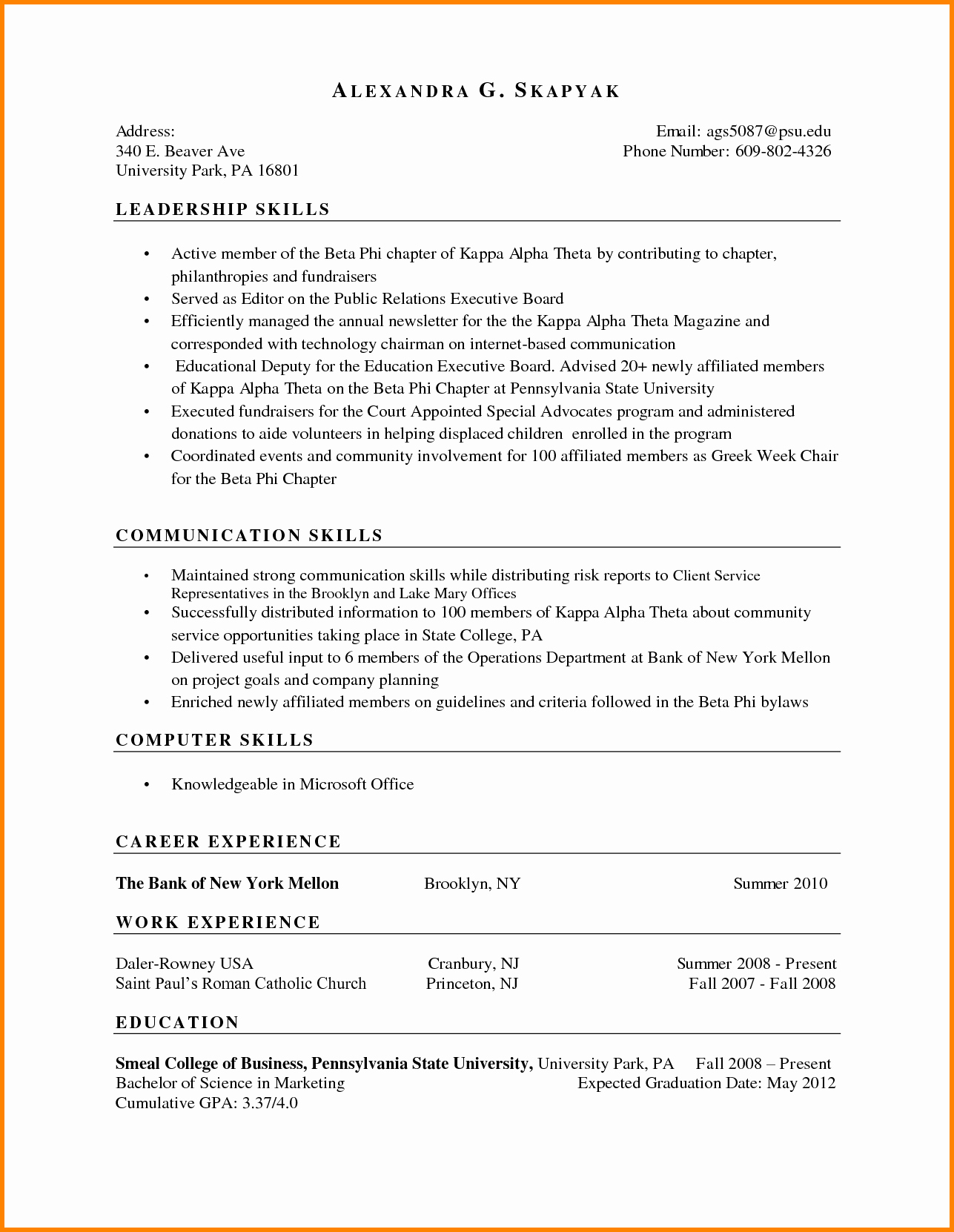 Skills Based Resume Template Free Unique 8 Example Of A Skills Based Cv