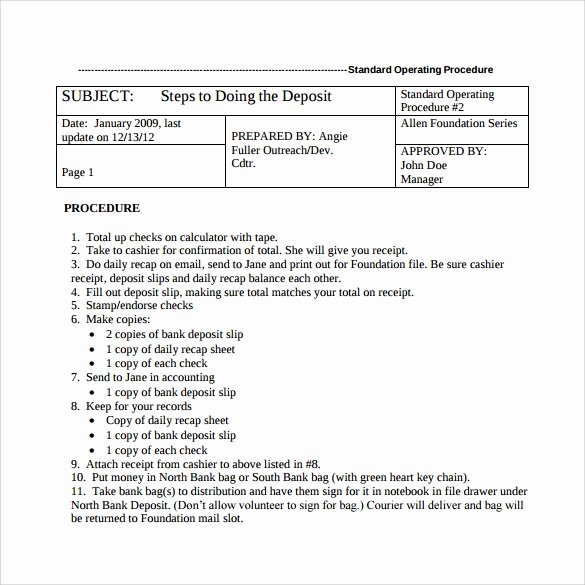 Standard Operation Procedure format Awesome Free 20 Sample sop Templates In Pdf Google Docs