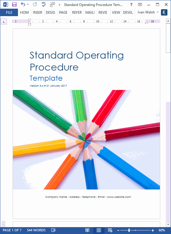 Standard Operation Procedure format Awesome How to Write Standard Operating Procedures Examples