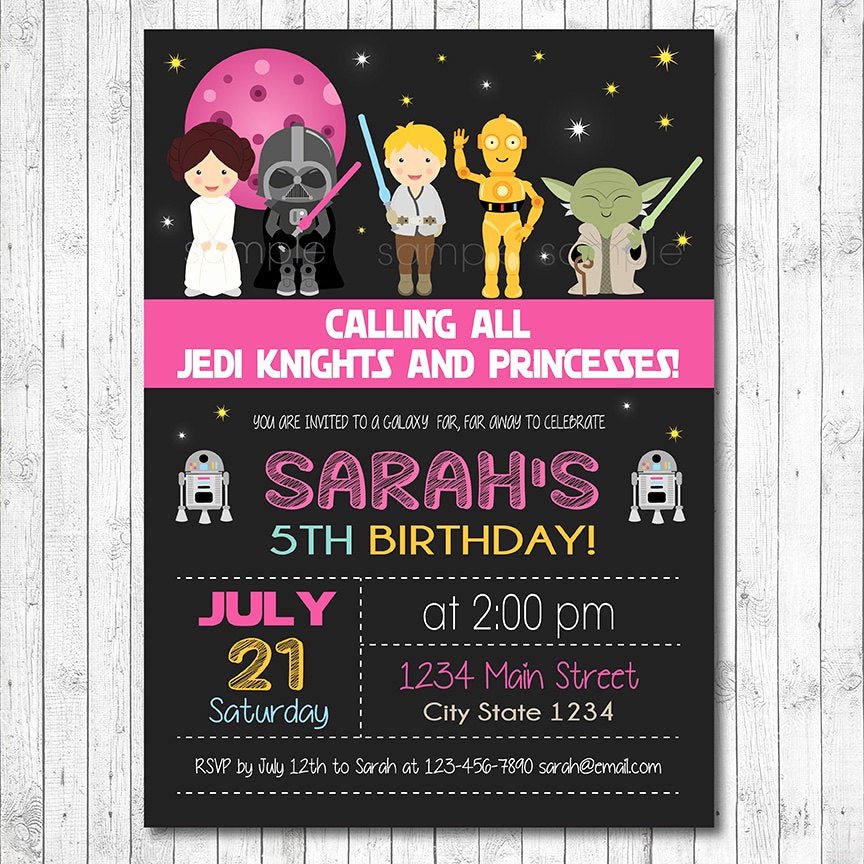 Star Wars Birthday Invitations Inspirational Star Wars Birthday Invitation Star Wars Invite Star Wars