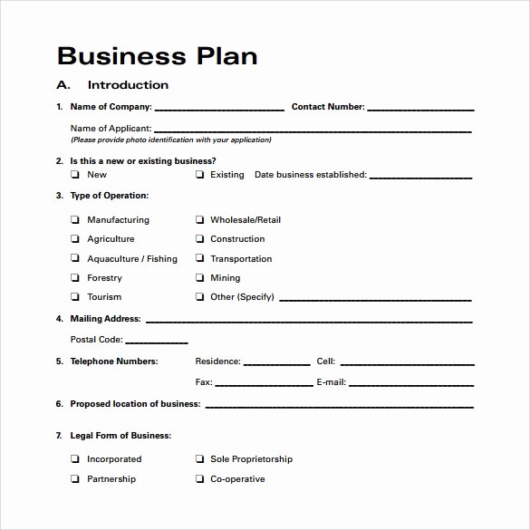 Startup Business Plan Template Pdf Awesome Startup Business Plan Template Pdf