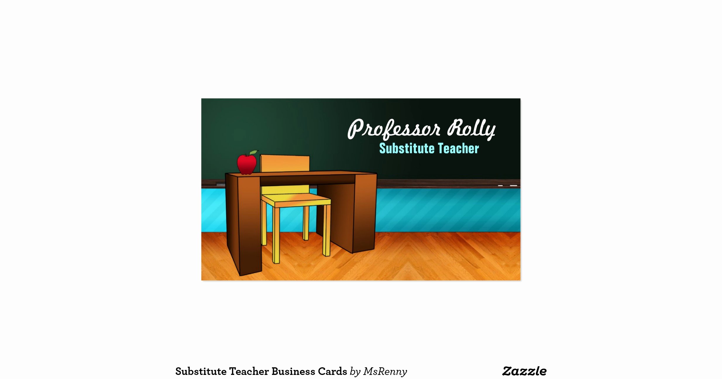 Substitute Teacher Business Cards Awesome Substitute Teacher Business Cards