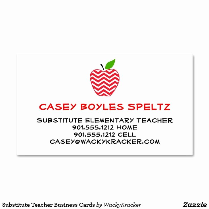 Substitute Teacher Business Cards Beautiful Best 25 Teacher Business Cards Ideas On Pinterest