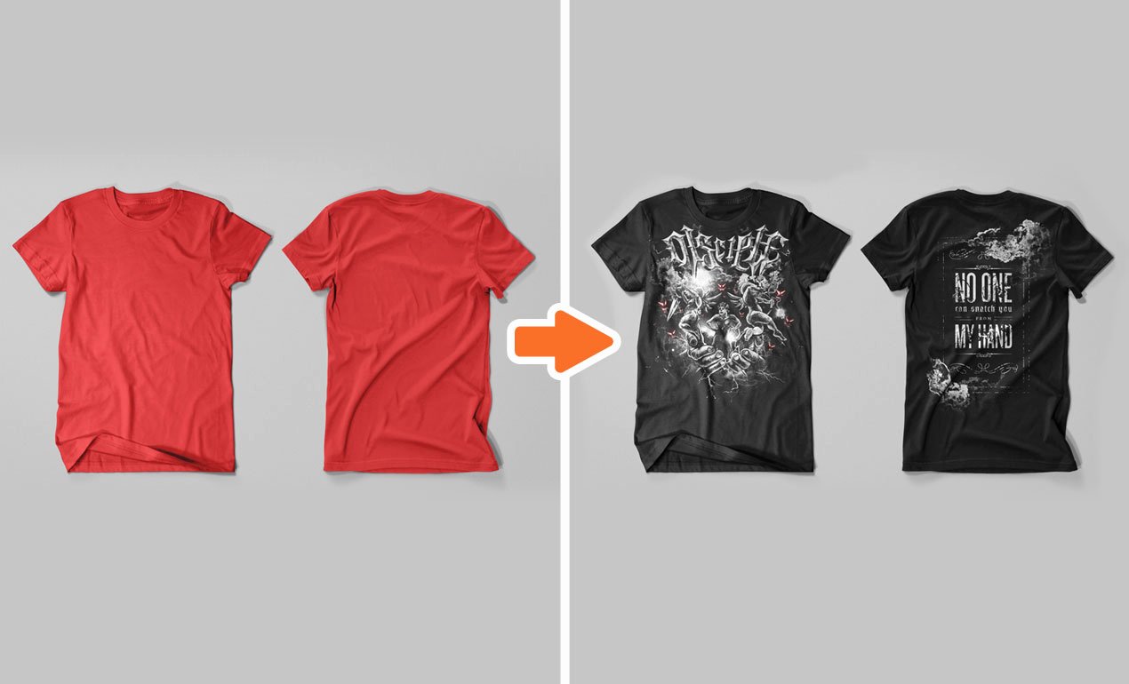 T Shirt Template Photoshop New Shop Men S T Shirt Flat Templates Pack
