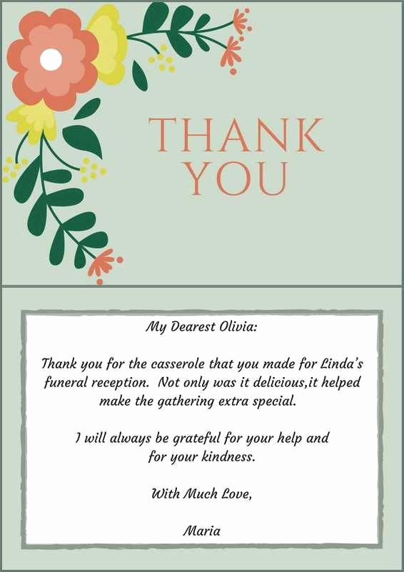 Thank You Card for Money Elegant 33 Best Funeral Thank You Cards