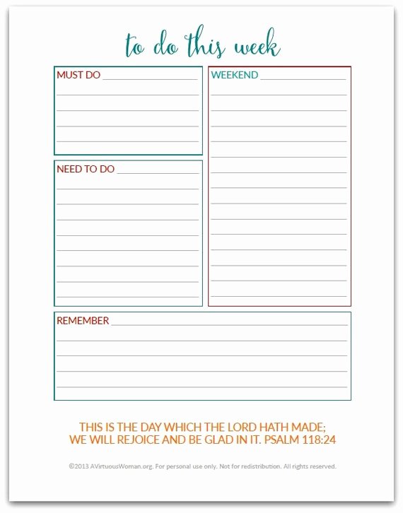 To Do List Pdf Best Of Pdf to Do This Week to Do List Planner Insert