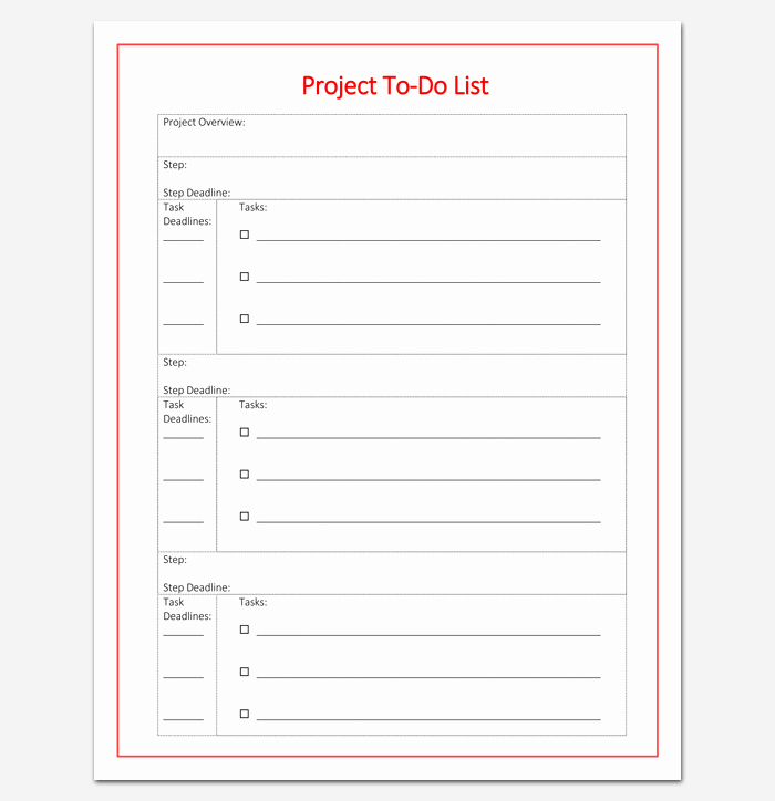 To Do List Pdf Fresh Project Task List Template 14 to Do Lists for Word