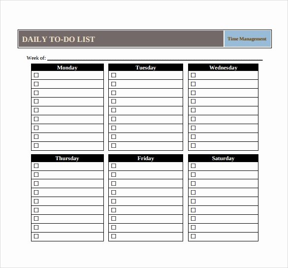 To Do List Pdf Inspirational Free 16 Sample to Do List Templates In Word Excel