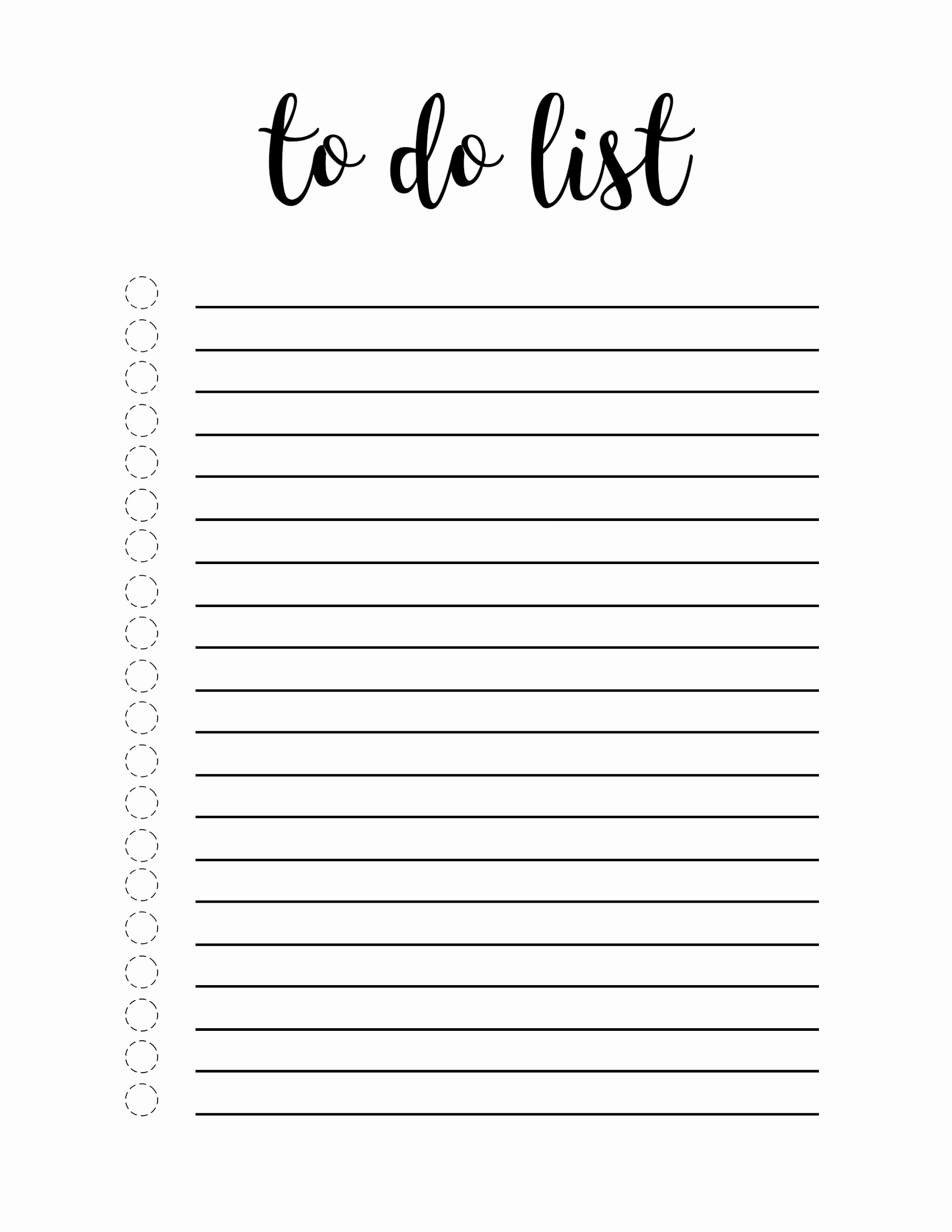 To Do List Pdf Luxury Free Printable To Do List Template Paper Trail Design Of To Do List Pdf 