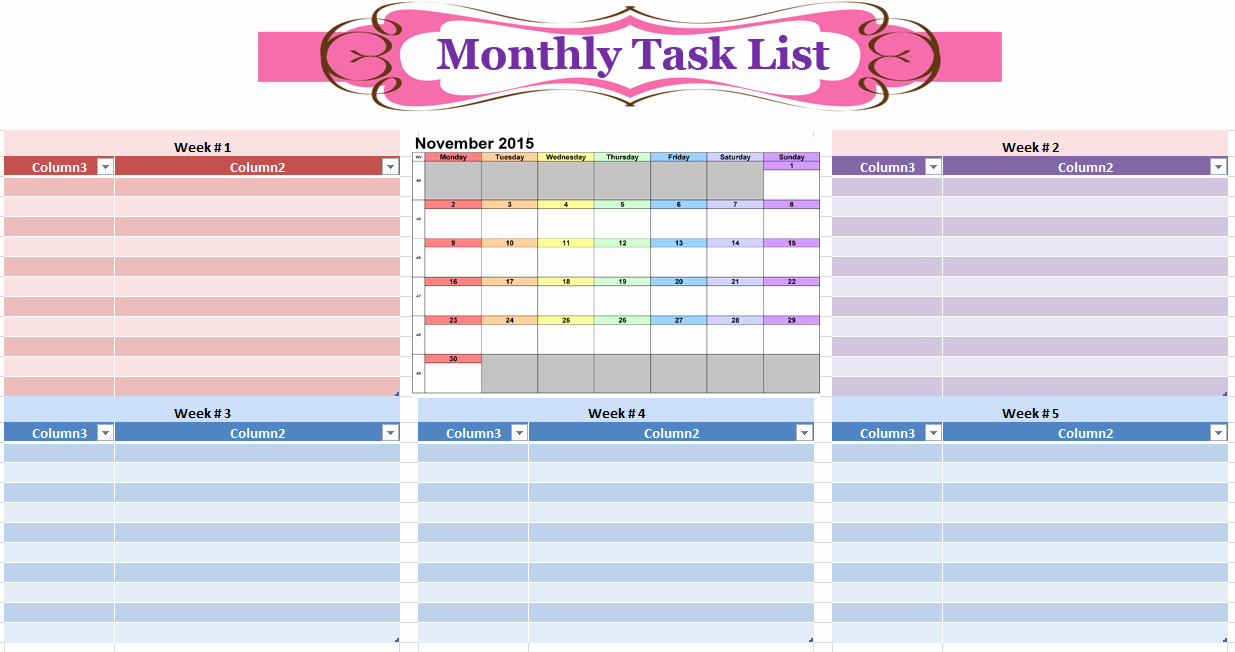 To Do List Templates Best Of 17 Free Monthly to Do List Templates Ms Fice Documents