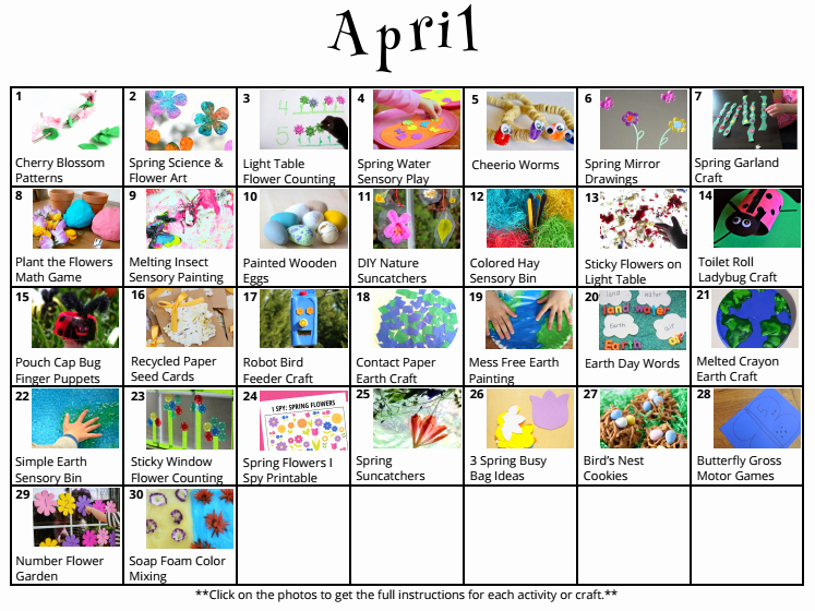 Toddler Lesson Plan Ideas Best Of 30 Spring Preschool Crafts &amp; Activities for April where