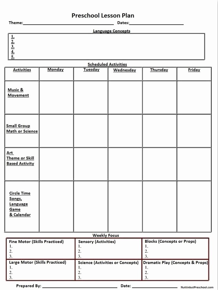 Toddler Lesson Plan Template Inspirational Best 25 Blank Lesson Plan Template Ideas On Pinterest