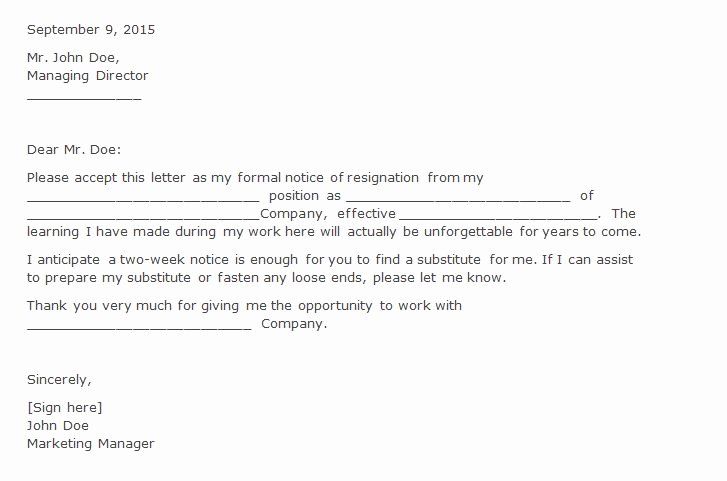 Two Week Resignation Letter Beautiful Two Weeks Notice Letter How to Write Guide &amp; Resignation