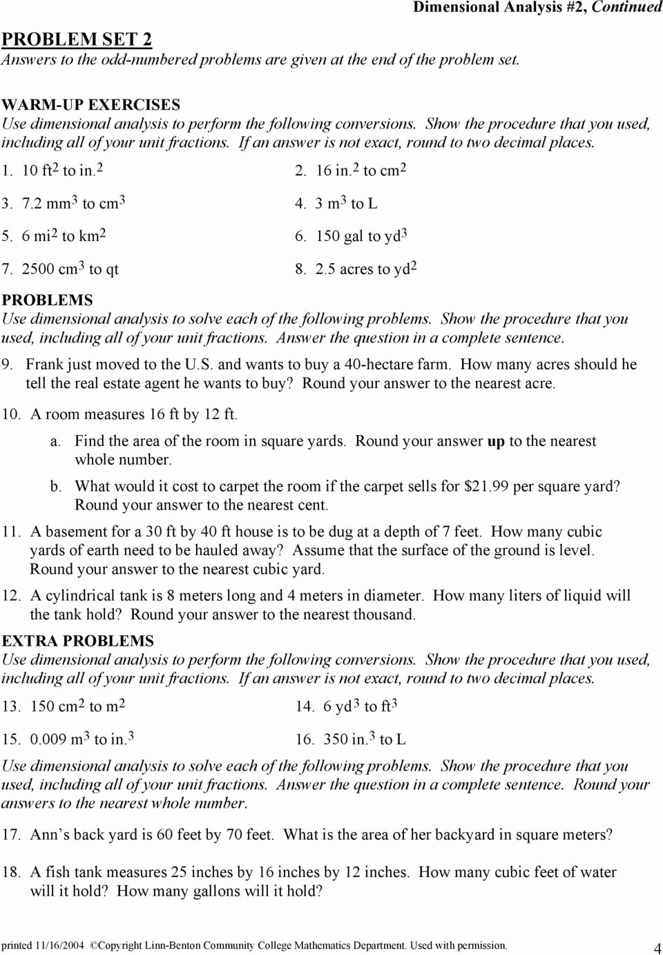 Unit Conversion Worksheet Pdf Inspirational Algebra 1 Unit Conversion Worksheet Answers