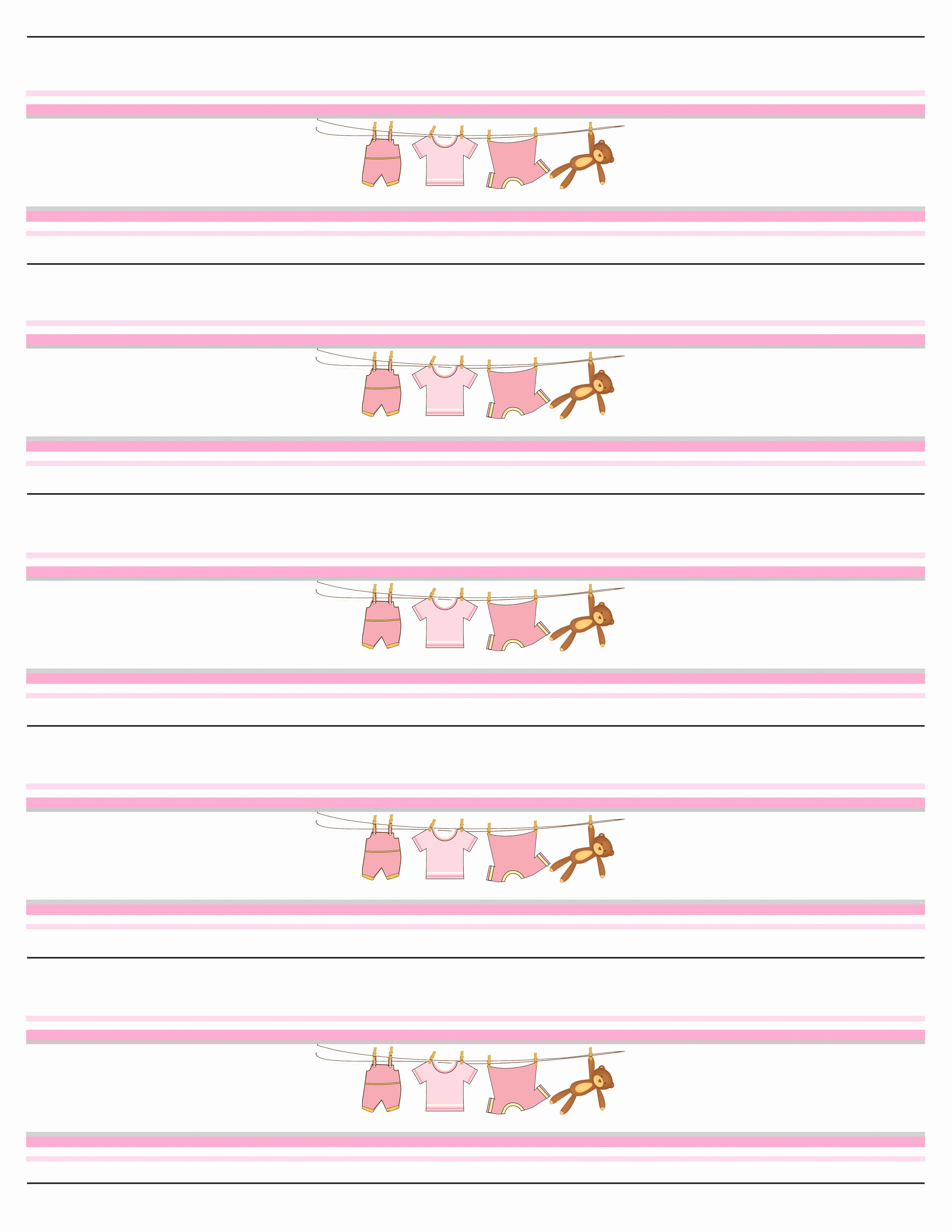 Water Bottle Labels Template Beautiful Baby Girl Shower Free Printables How to Nest for Less™