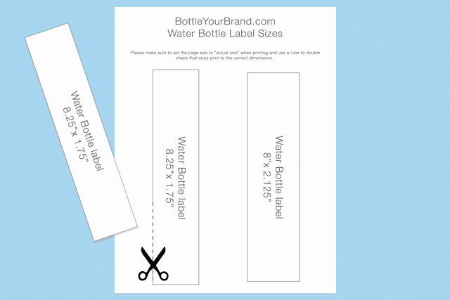 Water Bottle Labels Template Best Of How to Choose the Correct Bottled Water Label Size