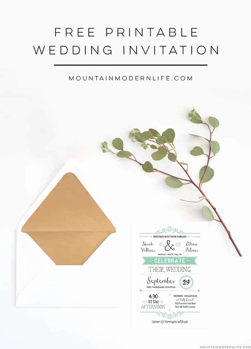 Wedding Invitation Templates Free Lovely Free Wedding Invitation Template