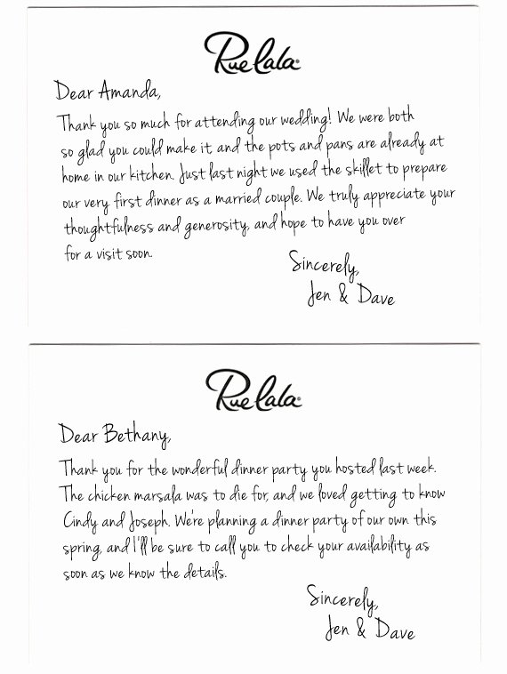 Wedding Thank You Note Template Unique Wedding Thank You Note Template 2018