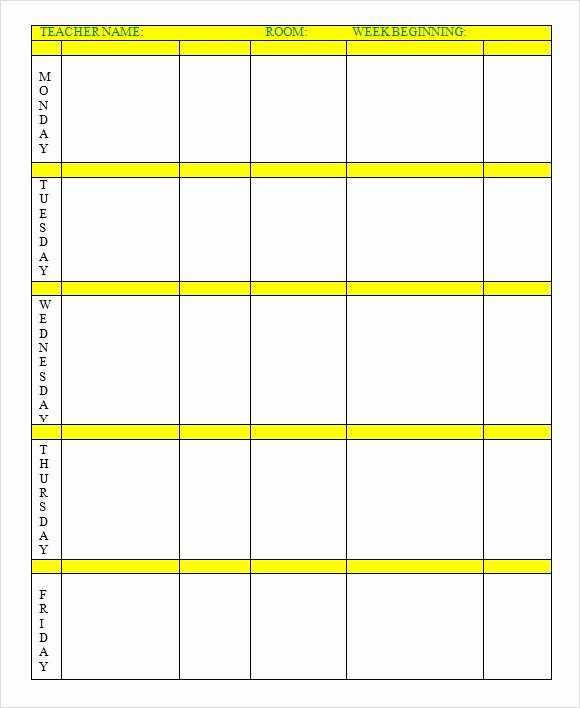 editable lesson plan template pdf