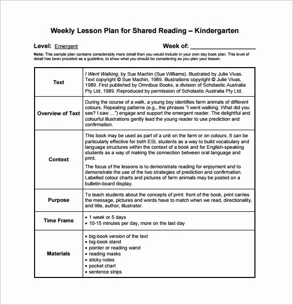 Weekly Lesson Plan Template Pdf Luxury Weekly Lesson Plan Template 9 Free Word Excel Pdf