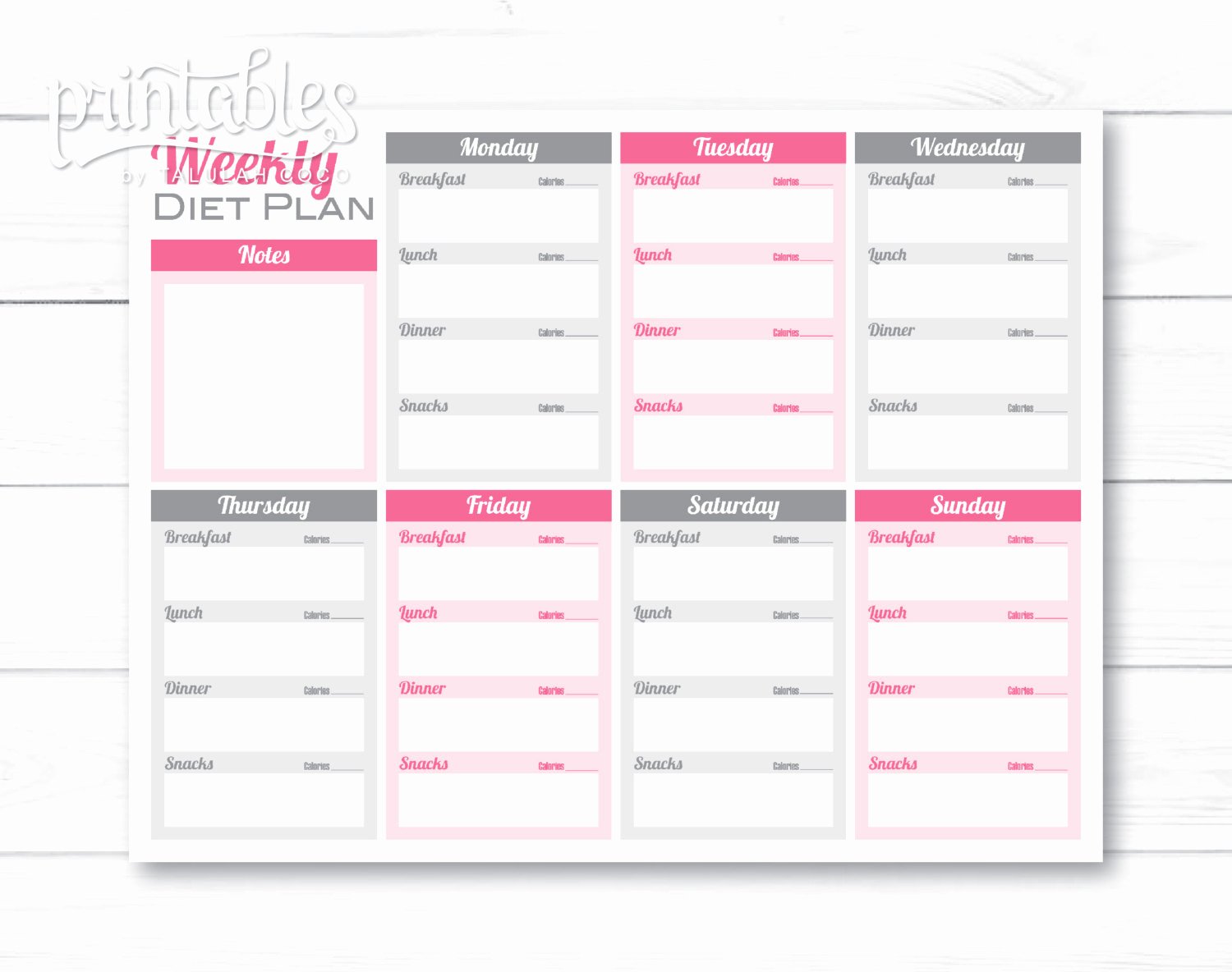 Weekly Meal Plan Template Lovely Weekly Meal Planner Pdf Editable Meal Planner for Weight