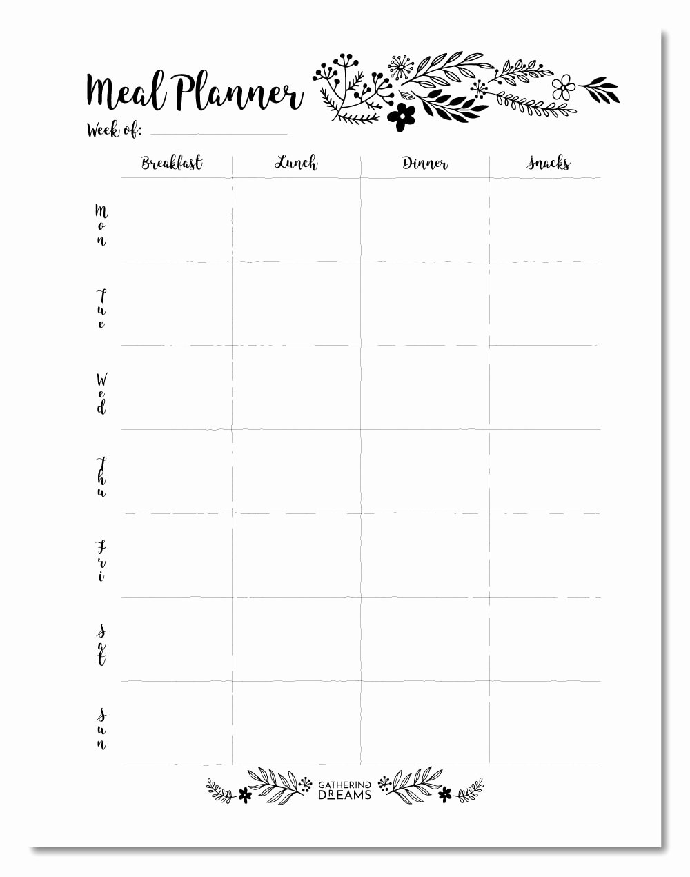 Weekly Meal Planning Template Lovely 4 Meal Planner Templates to Save $500 M [free Download